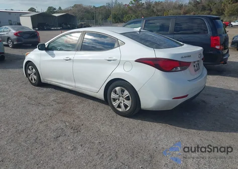 2016 Hyundai Elantra Se из США, поврежденный, VIN 5NPDH4AE5GH751121